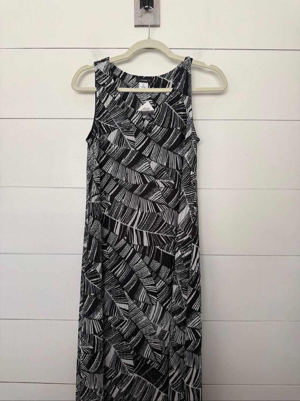 Cocomo Women’s Small Black White Stretchy Maxi Dress New